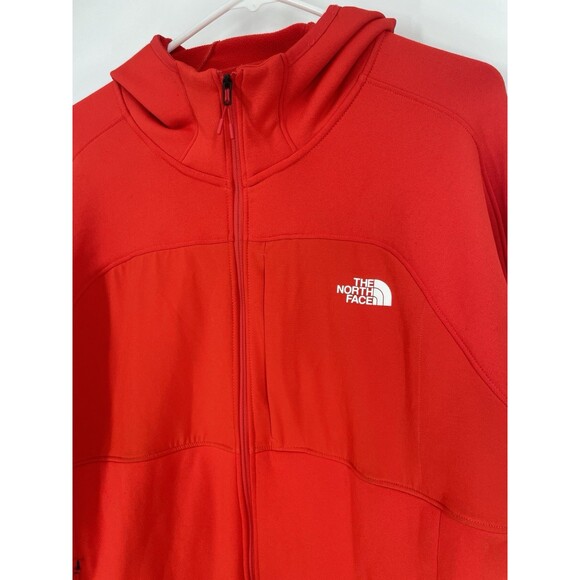 The North Face Men's Canyonlands High Altitude Tech Fleece Hoodie Red Full Zip - Picture 3 of 16